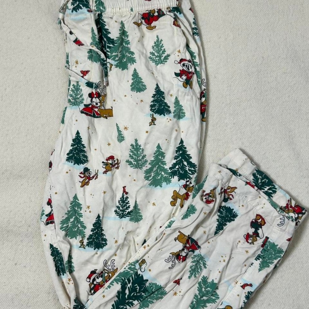 Disney Parks CHRISTMAS 2022 Mickey Mouse Friends HOLIDAY Pajama Pants Medium M